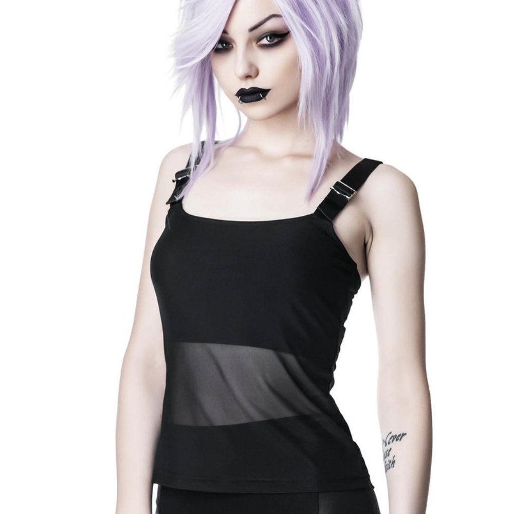🆕Killstar "Atara" Mesh Buckle Tank Top